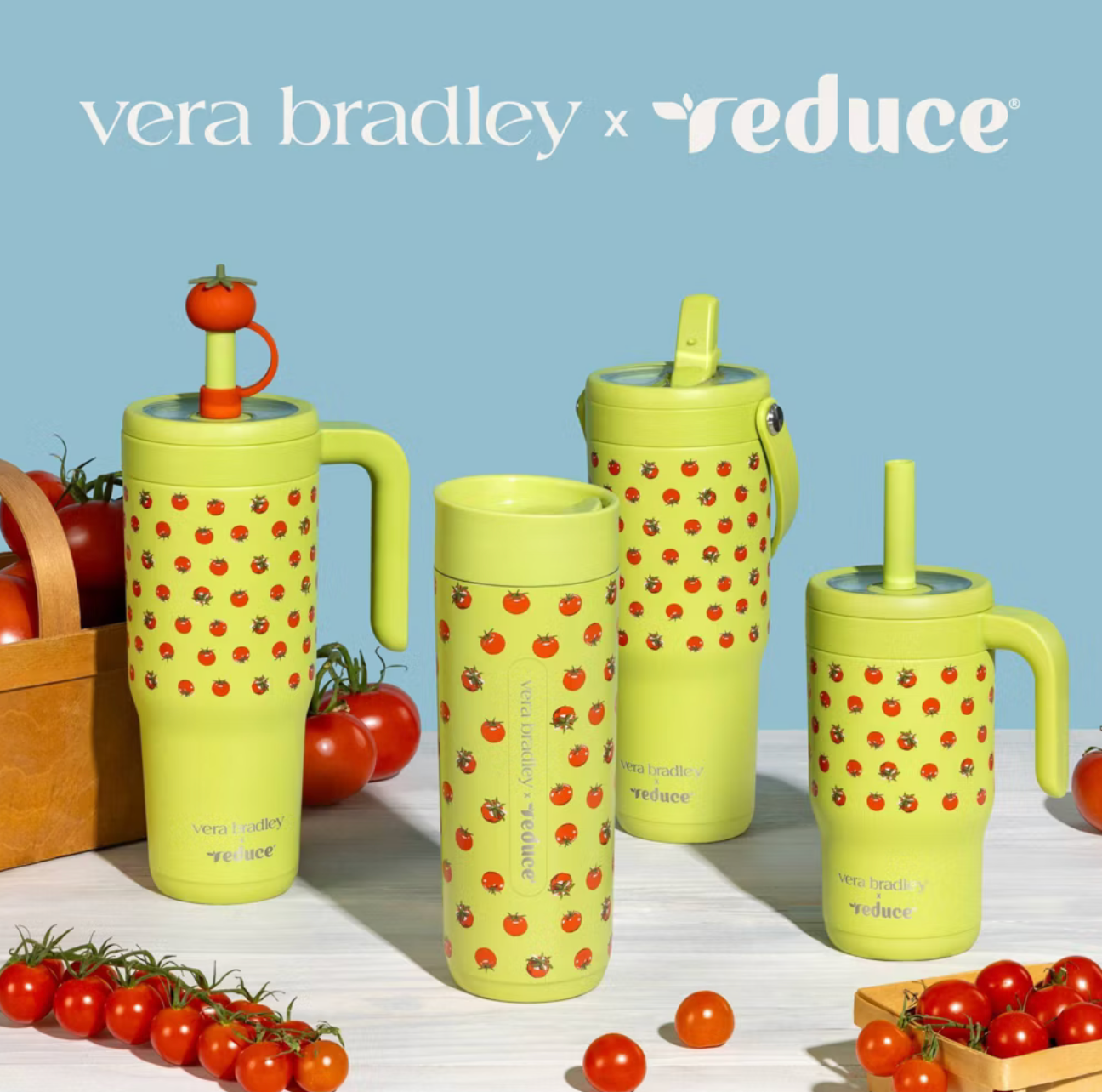 Reduce x Vera Bradley 16oz Perk Insulated Stainless Steel Leak Proof Coffee Tumbler