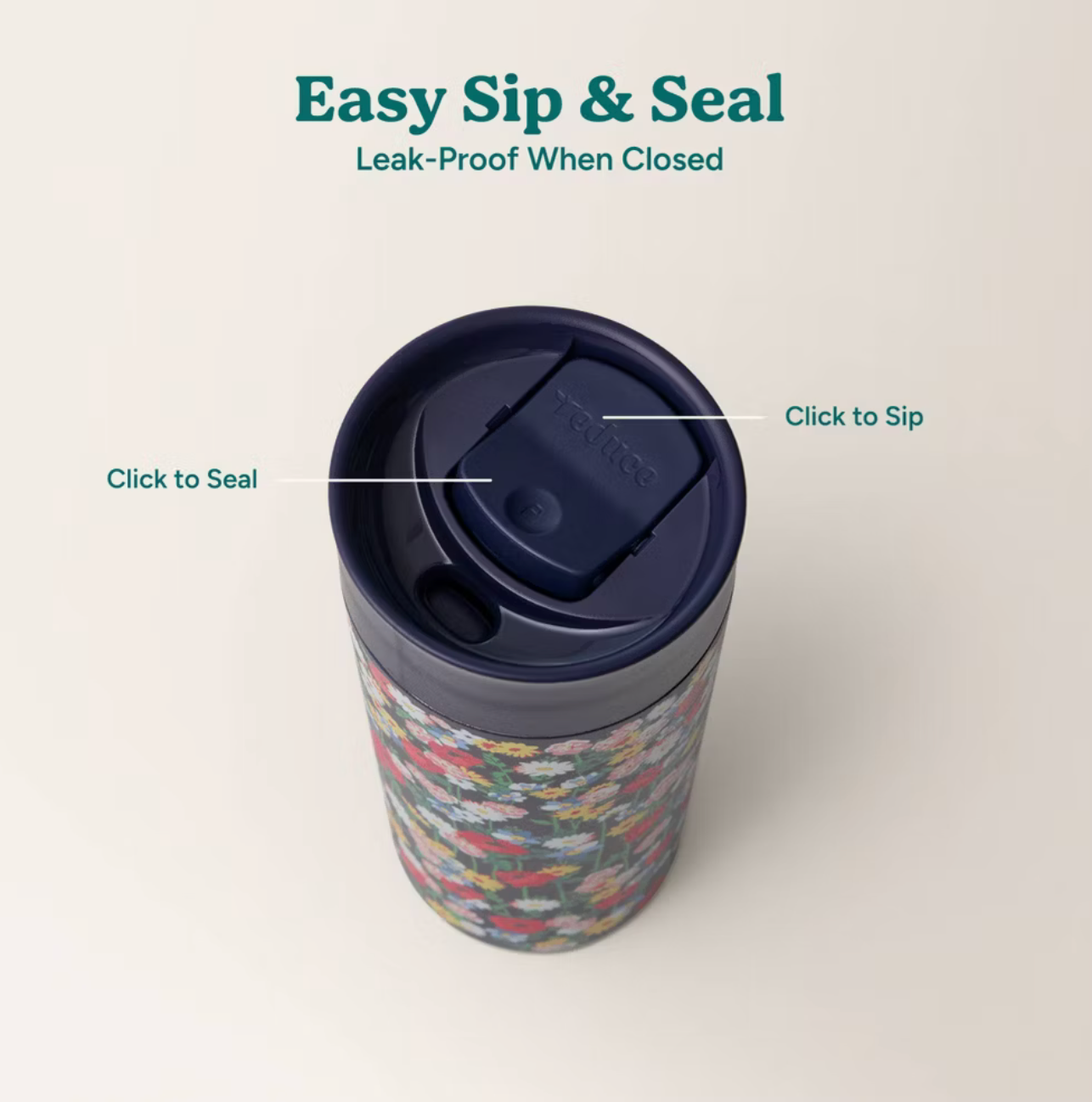 Reduce x Vera Bradley 16oz Perk Insulated Stainless Steel Leak Proof Coffee Tumbler