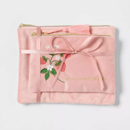 Cosmetiquera Velvet 🍓 | Pouch set