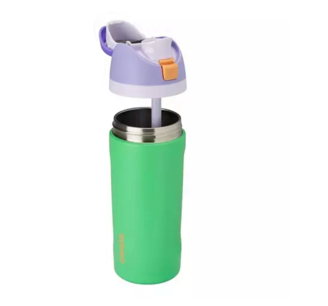 Sweat Pea 💚💜 | Owala Kids' FreeSip 473 ml | 16 oz