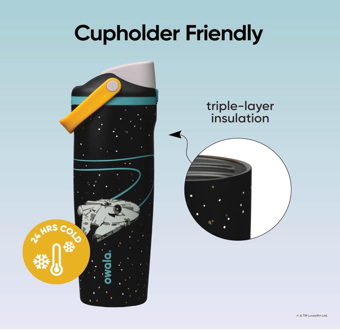 Millennium Falcon 🚀 | Owala Star Wars FreeSip Sway Insulated Stainless Steel Water |  30 oz