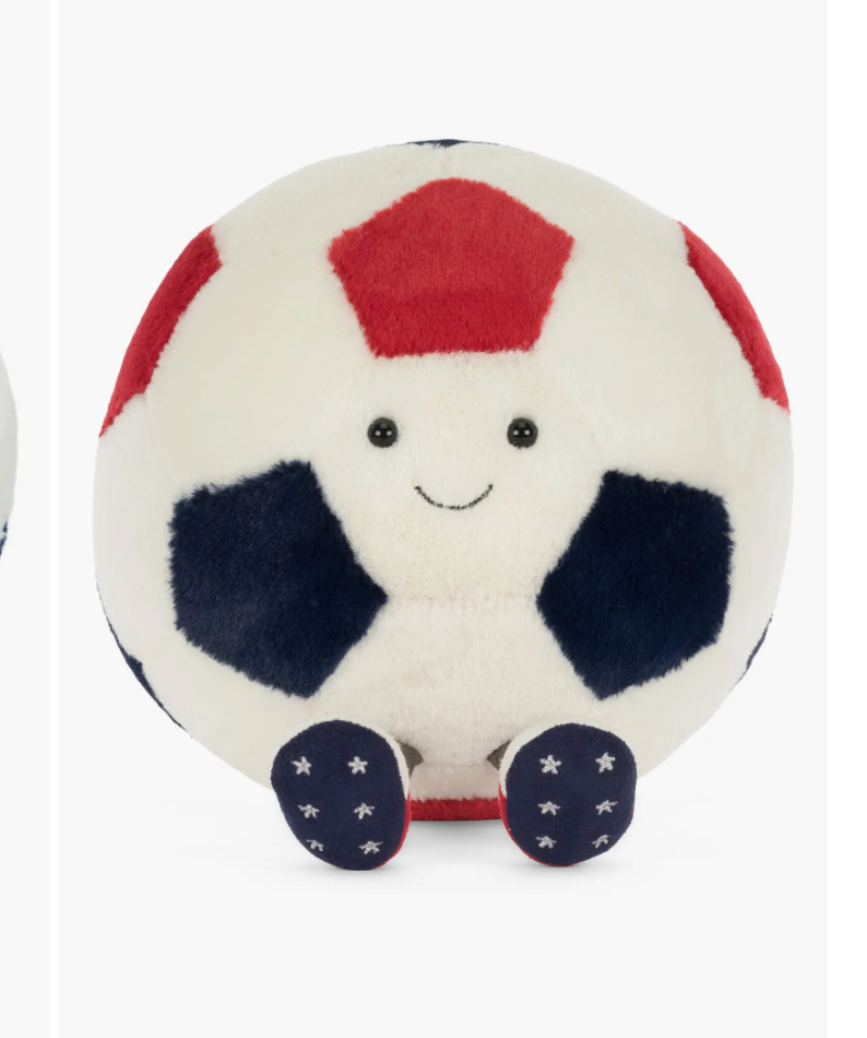 Jelly Cat | Peluche | Amuseables USA Soccer Ball Large Plushie ⚽️