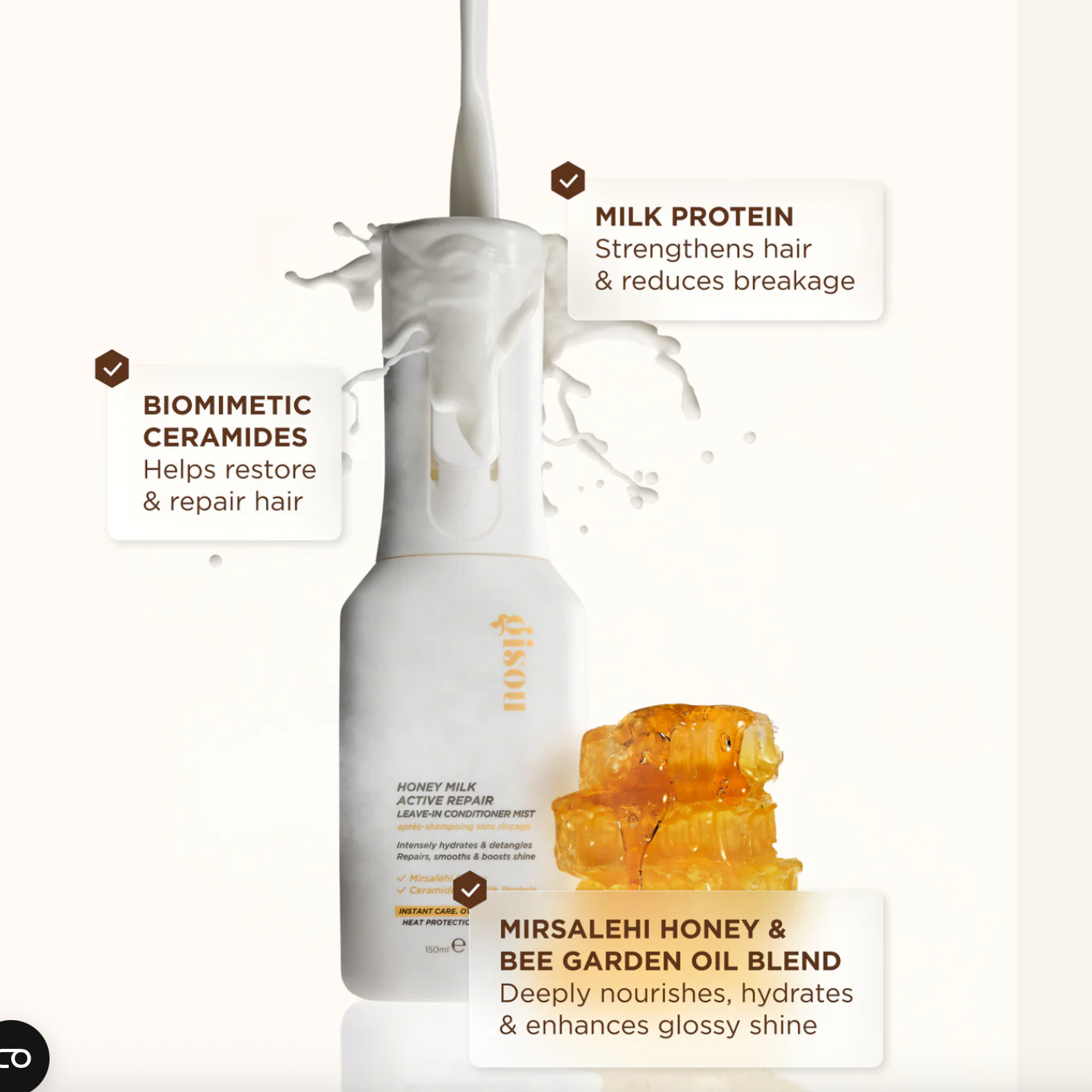 HONEY MILK ACTIVE REPAIR LEAVE-IN CONDITIONER MIST 💇‍♀️ | ACONDICIONADOR SIN ENJUAGUE DE LECHE ACTIVA DE REPARACIÓN DE MIEL