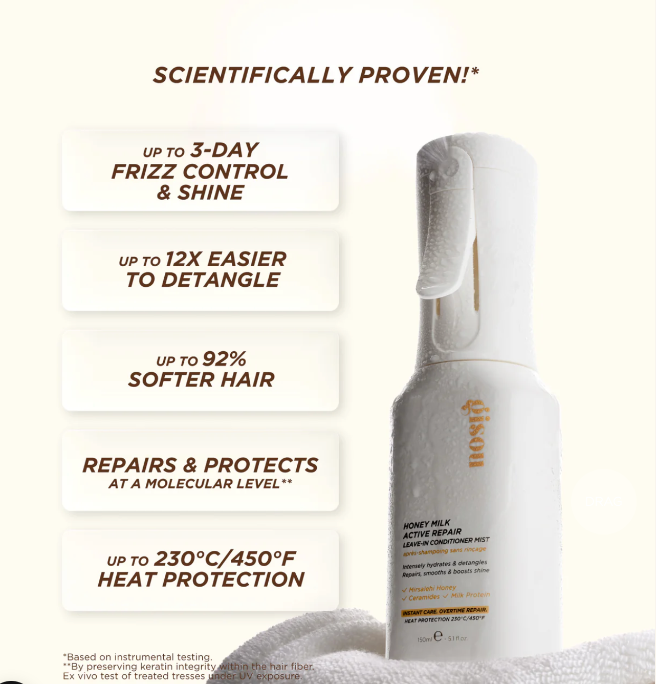 HONEY MILK ACTIVE REPAIR LEAVE-IN CONDITIONER MIST 💇‍♀️ | ACONDICIONADOR SIN ENJUAGUE DE LECHE ACTIVA DE REPARACIÓN DE MIEL