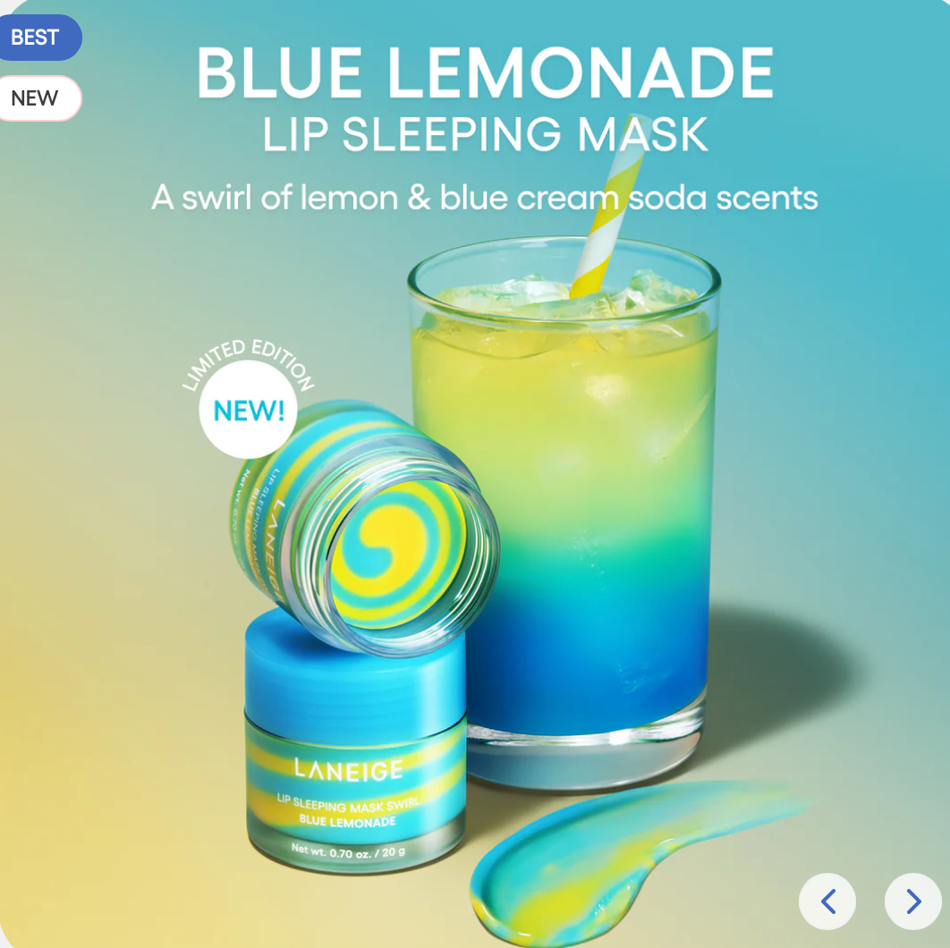 Lip Sleeping Mask | Mascarilla de labios - Blue Lemonade 🫐