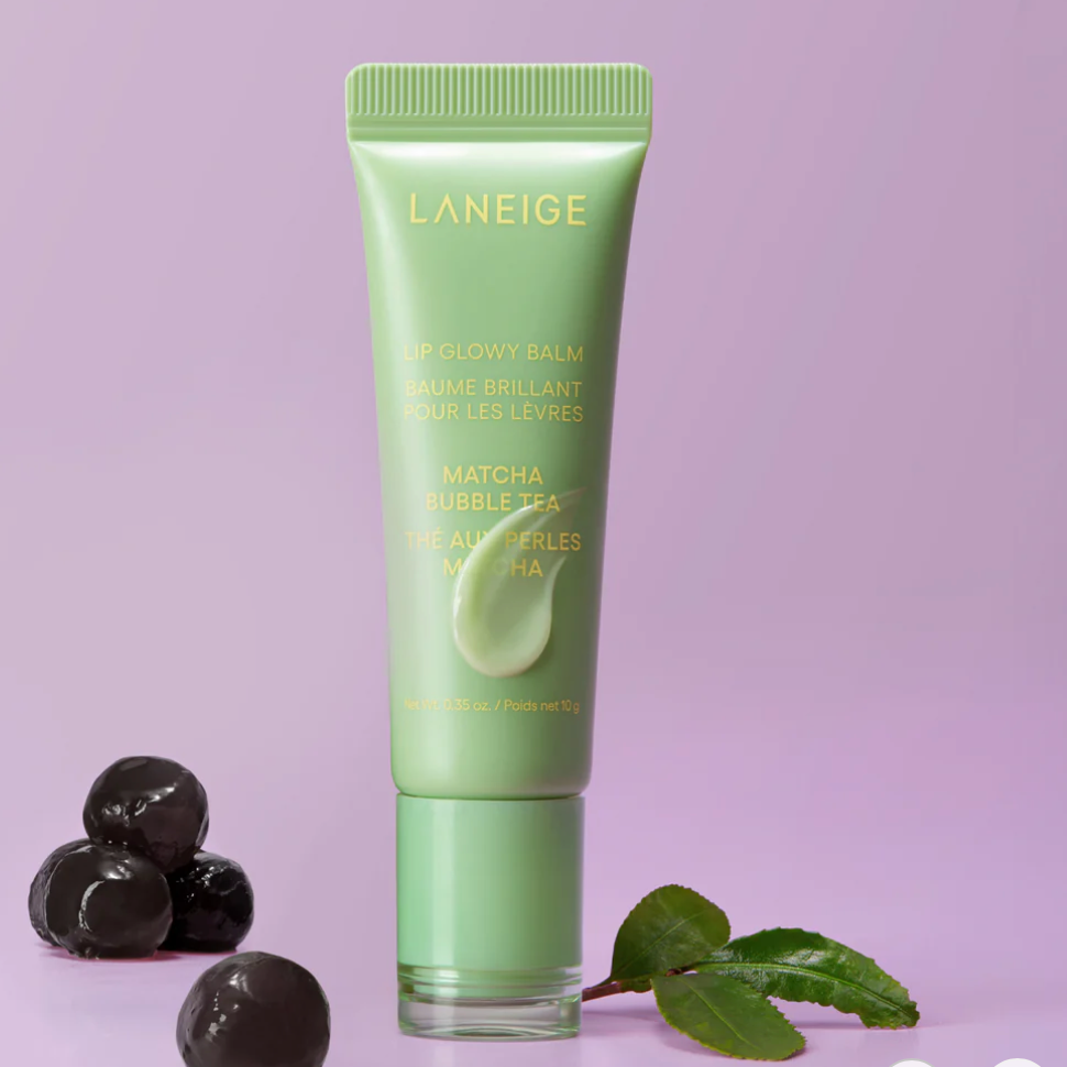 Lip Glowy Balm | Balsamo brillante para labios | Matcha bubble tea 🍵