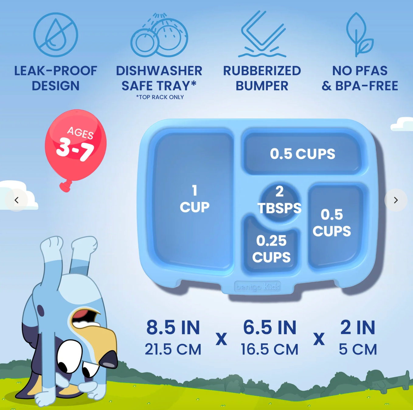 Bentgo + Bluey Kids Prints Lunch Box | Lonchera Bentgo 🩵 | Play day