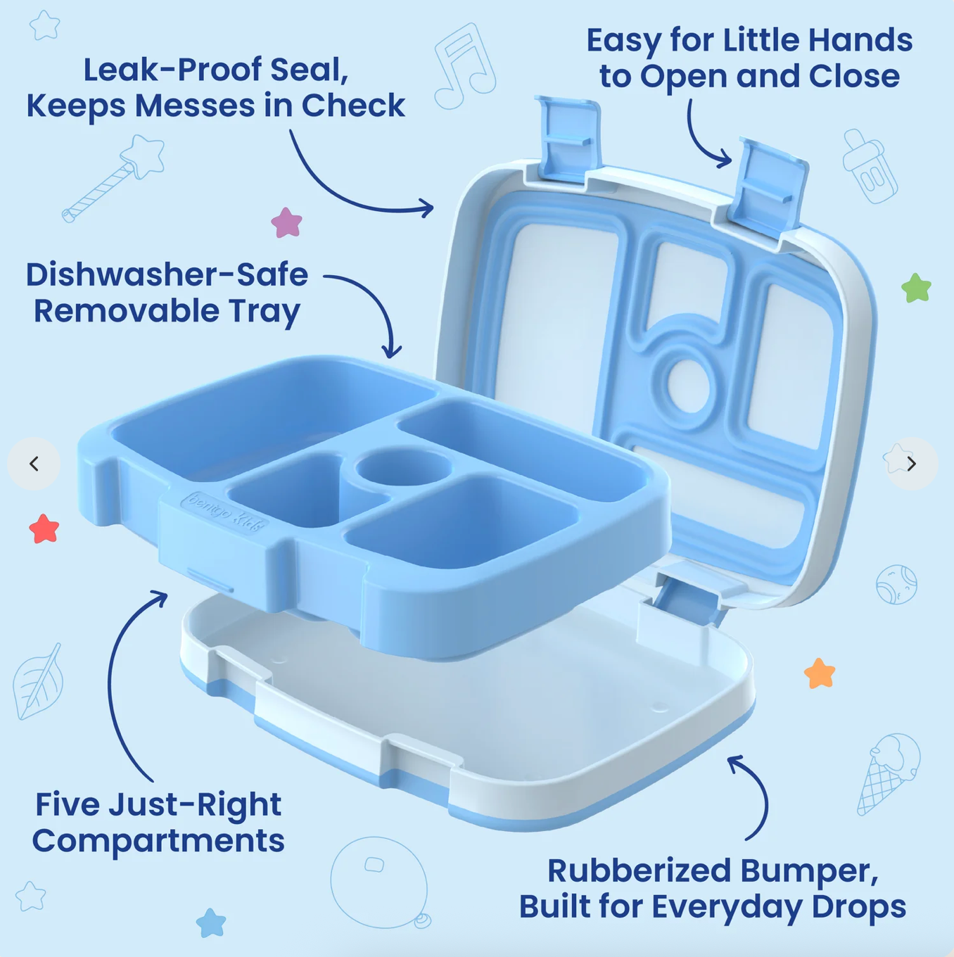Bentgo + Bluey Kids Prints Lunch Box | Lonchera Bentgo 🩵 | Play day