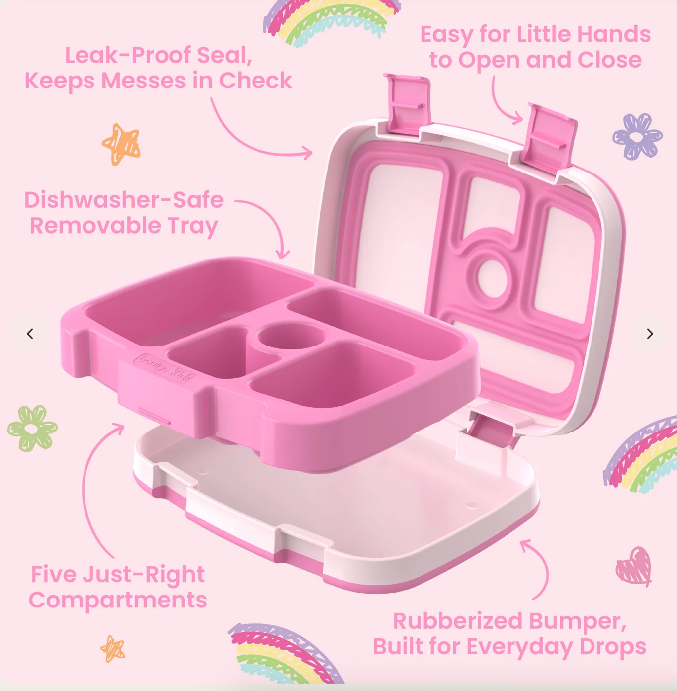 Bentgo + Bluey Kids Prints Lunch Box | Lonchera Bentgo 🩷 | Hearts & crafts