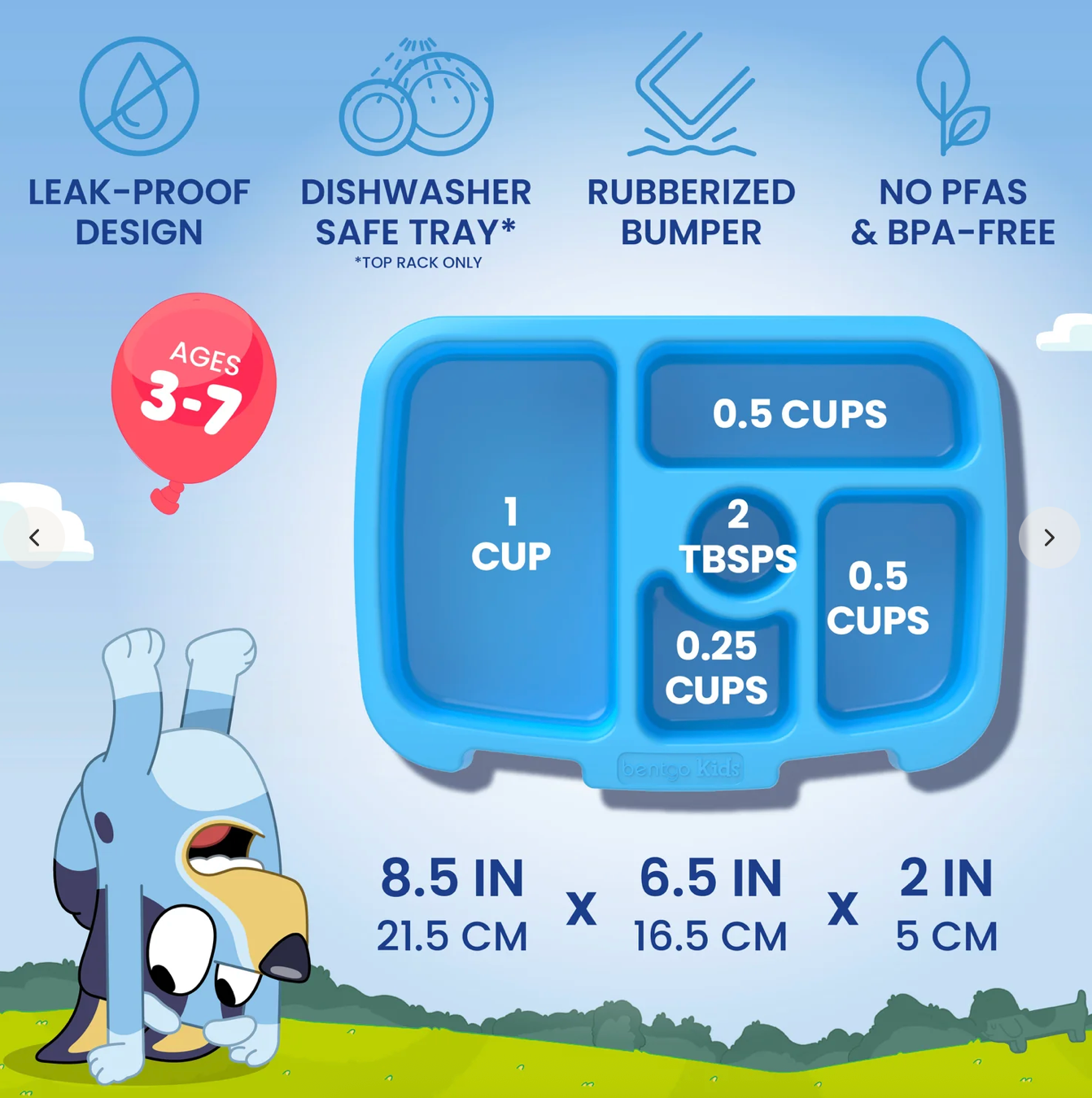 Bentgo + Bluey Kids Prints Lunch Box | Lonchera Bentgo 💙 | Bluey´s Universe