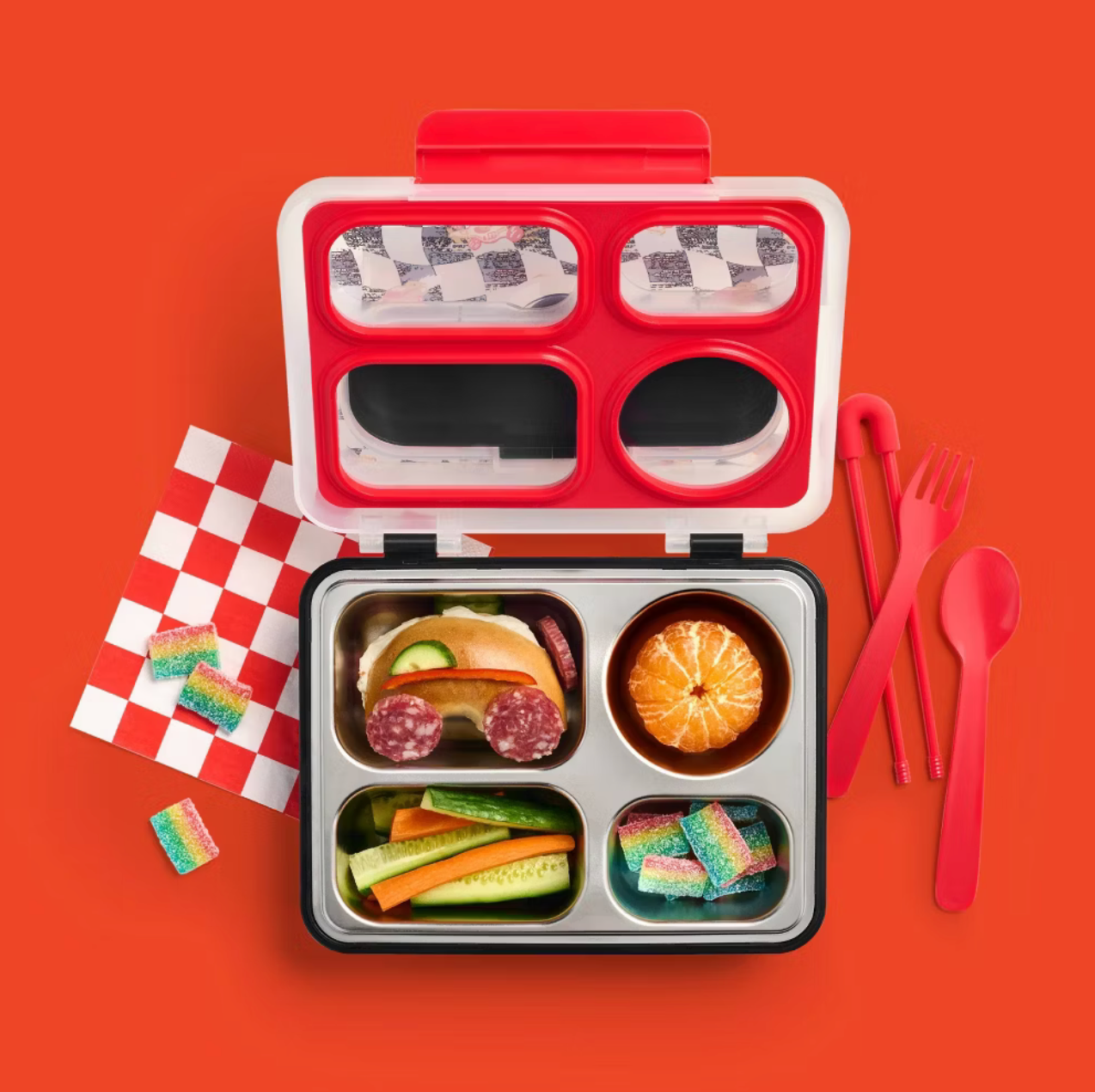 Stainless Steel Bento Lunch Box Cat & Jack | Cars 🏁