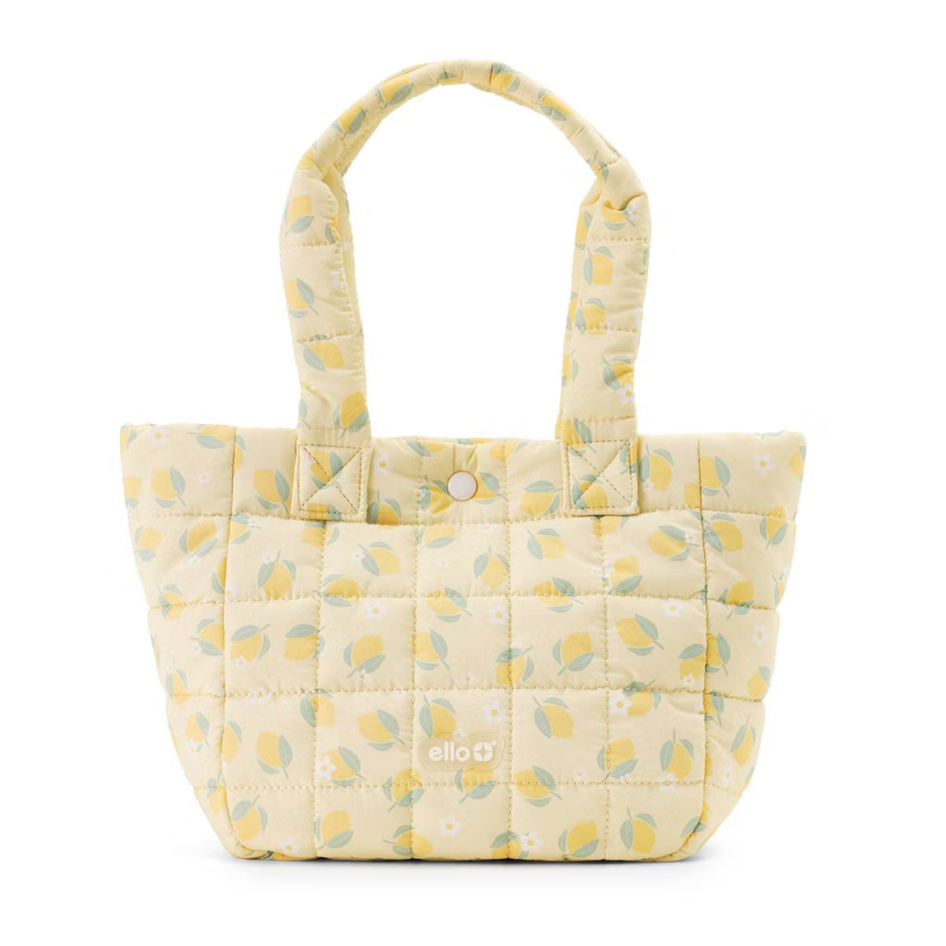 Ello Puffer Lunch Tote Lemon Yellow | Lonchera Ello limones 🍋
