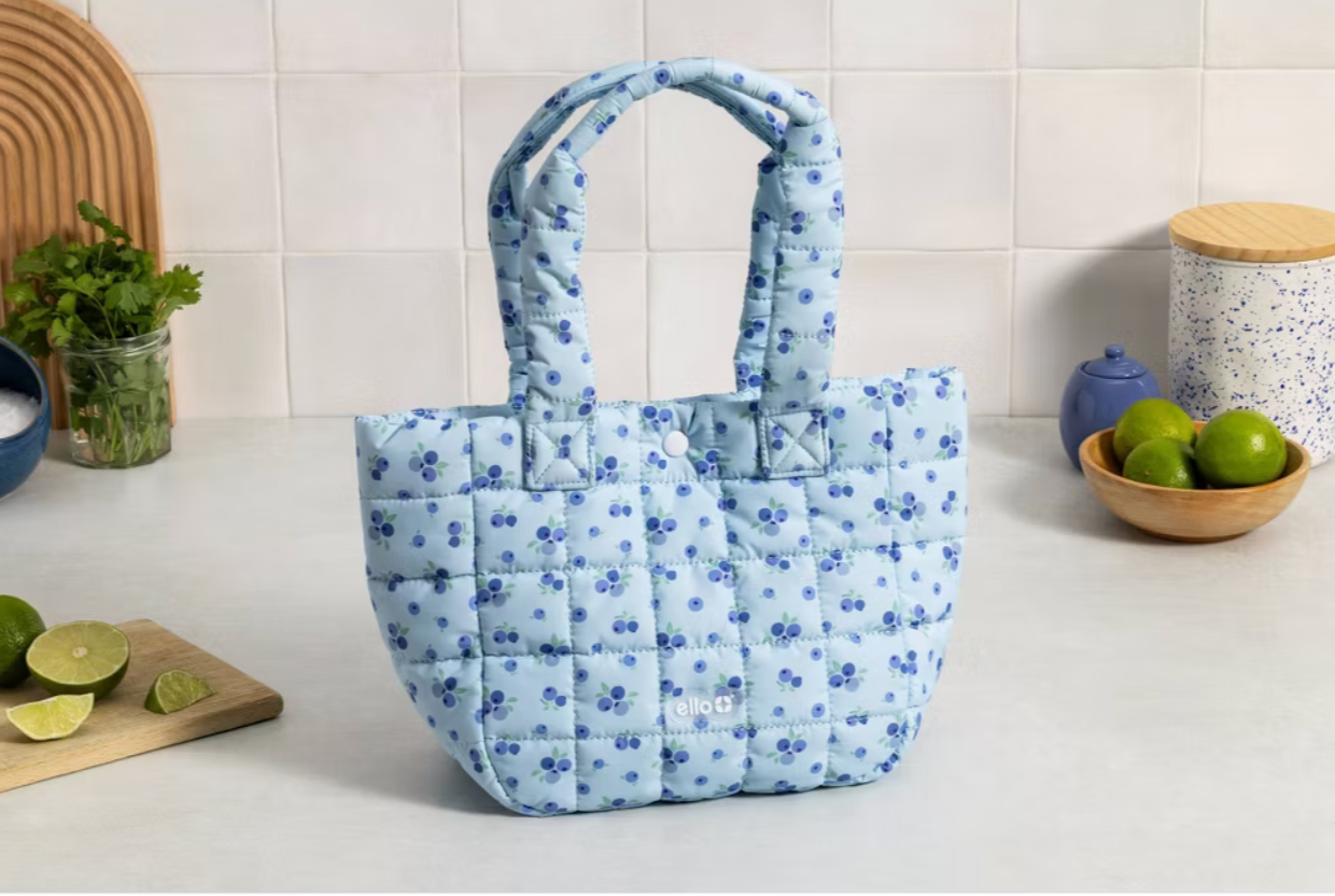 Ello Puffer Lunch Tote Blue | Lonchera Ello Moras azul 🫐