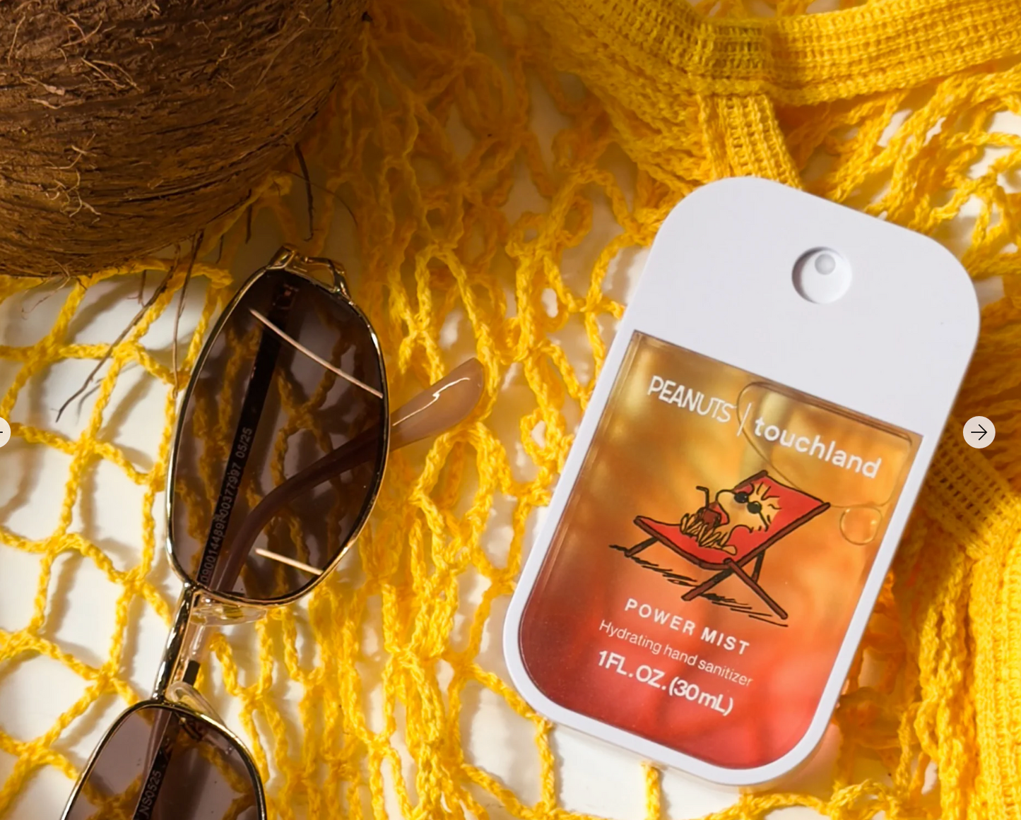 PEANUTS® X TOUCHLAND BEACH COCO HAND SANITIZER 🥥🌴