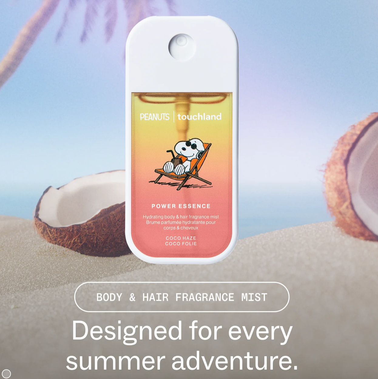 PEANUTS® X TOUCHLAND COCO HAZE BODY MIST 🌴🥥