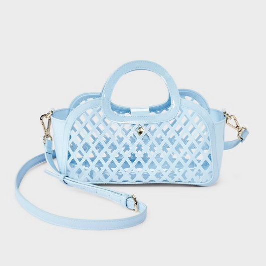 Bolsa cage tote crossbody - A new day azul 🩵🌊