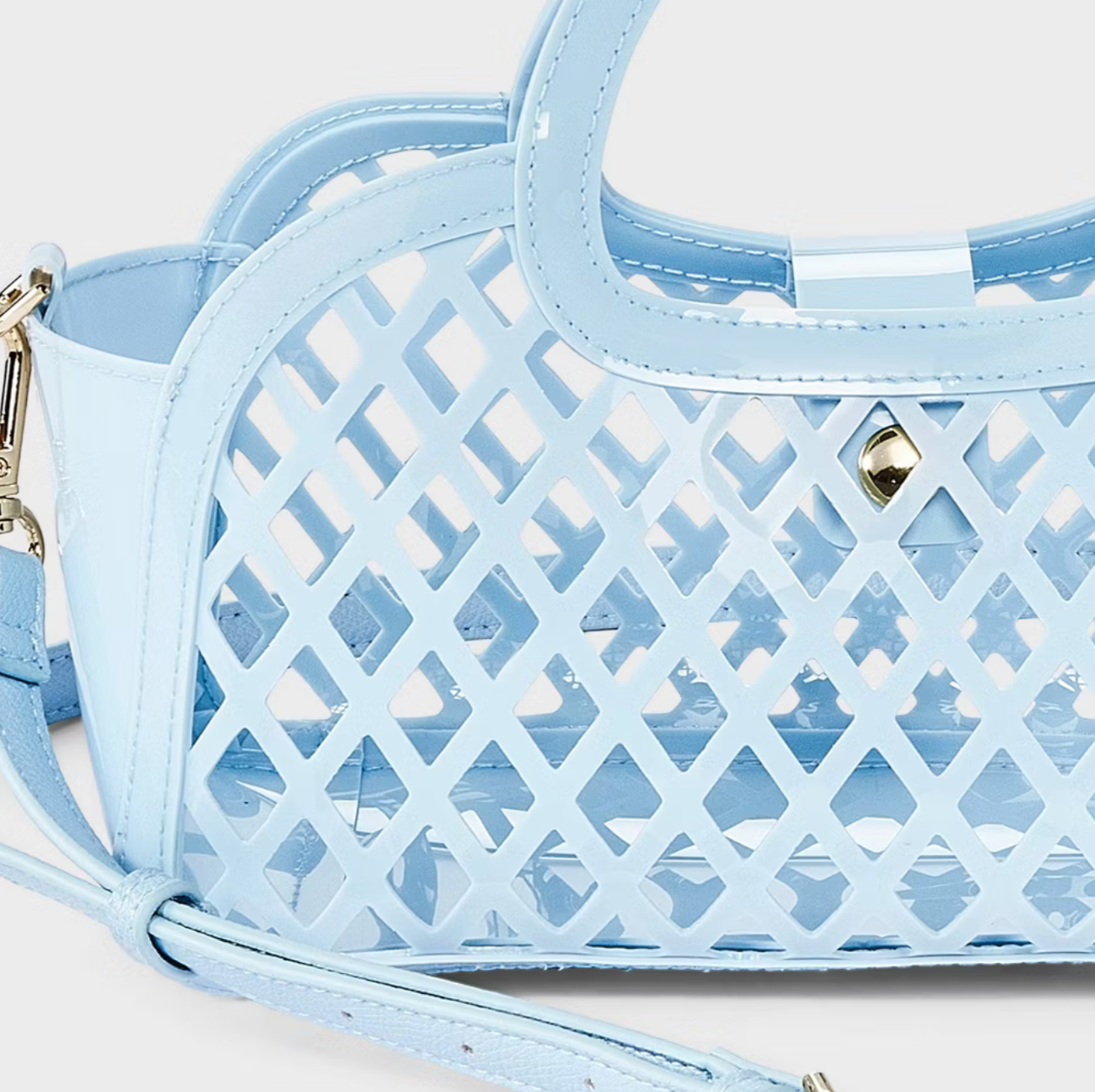 Bolsa cage tote crossbody - A new day azul 🩵🌊