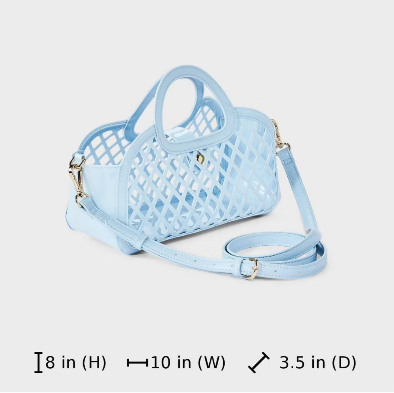 Bolsa cage tote crossbody - A new day azul 🩵🌊