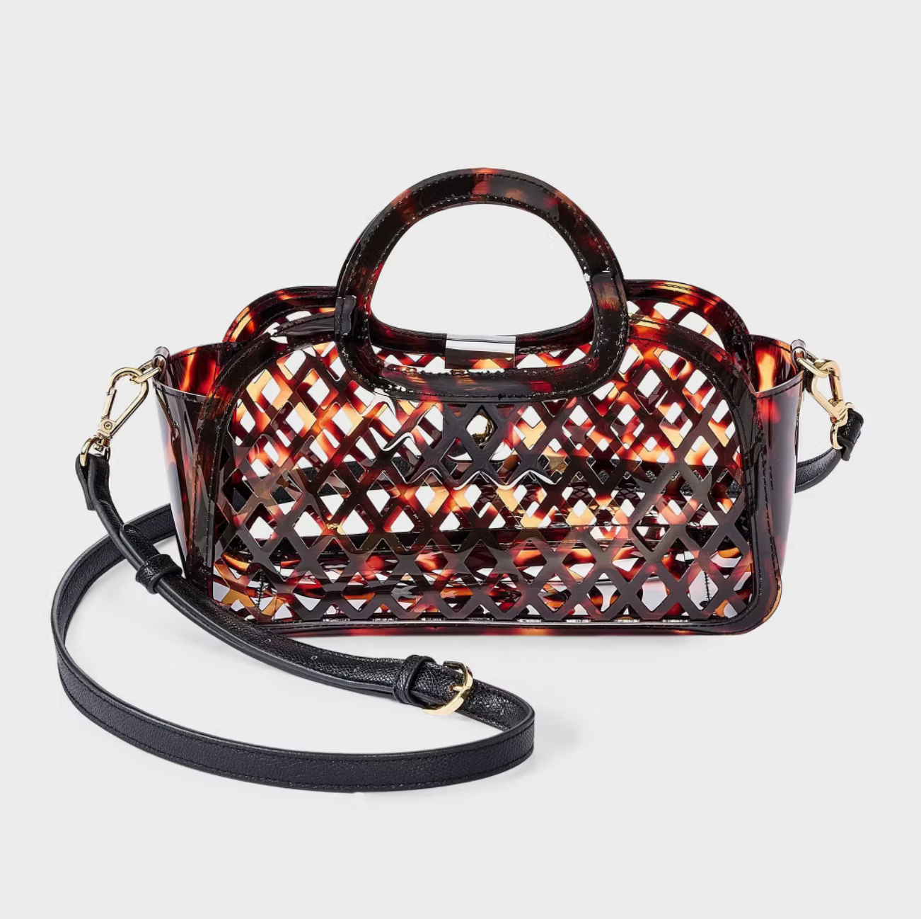 Bolsa cage tote crossbody - A new day marron 🥥