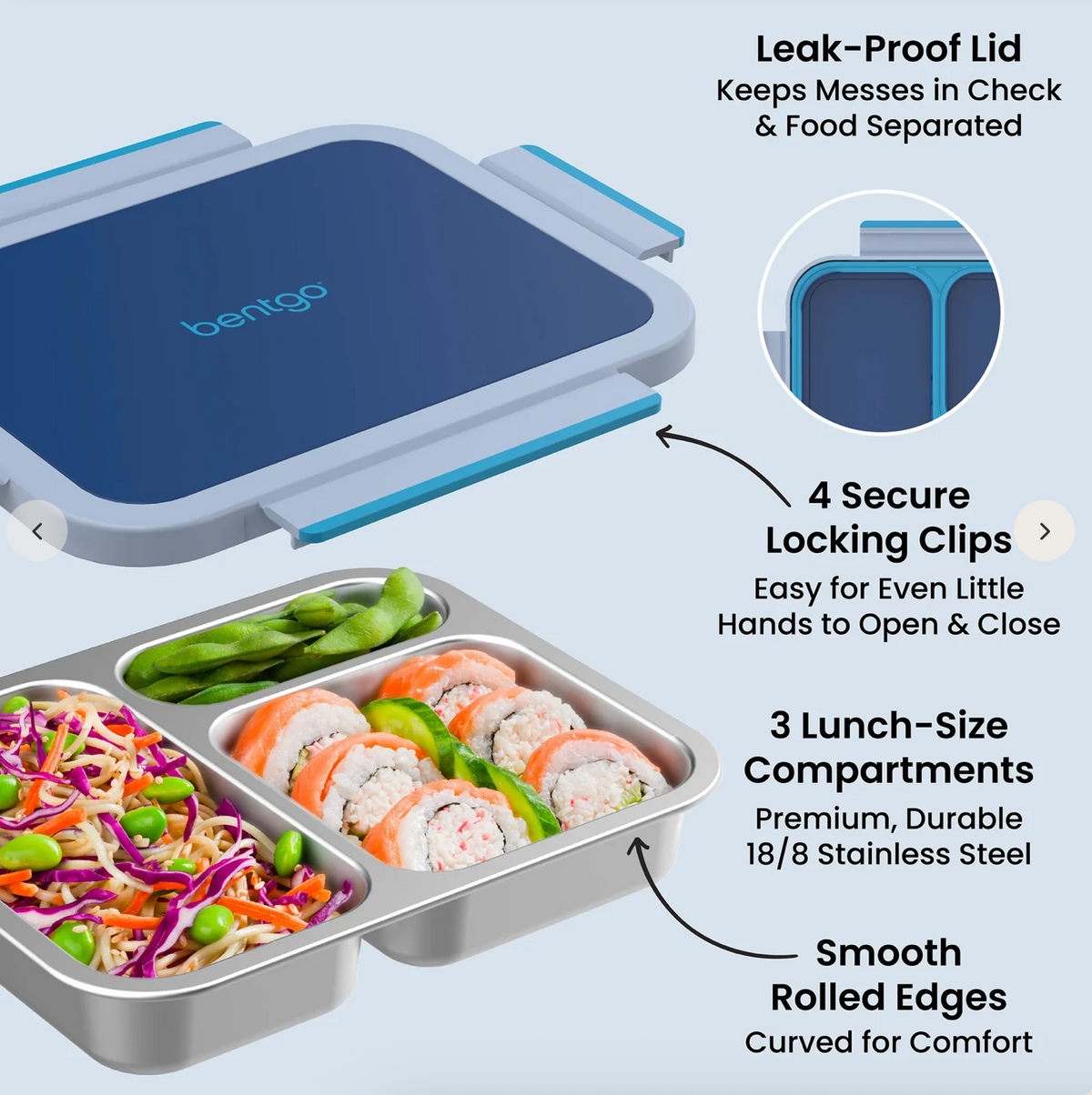 Bentgo Stainless Steel Lunch Box | Lochera acero inoxidable bentgo box 💙