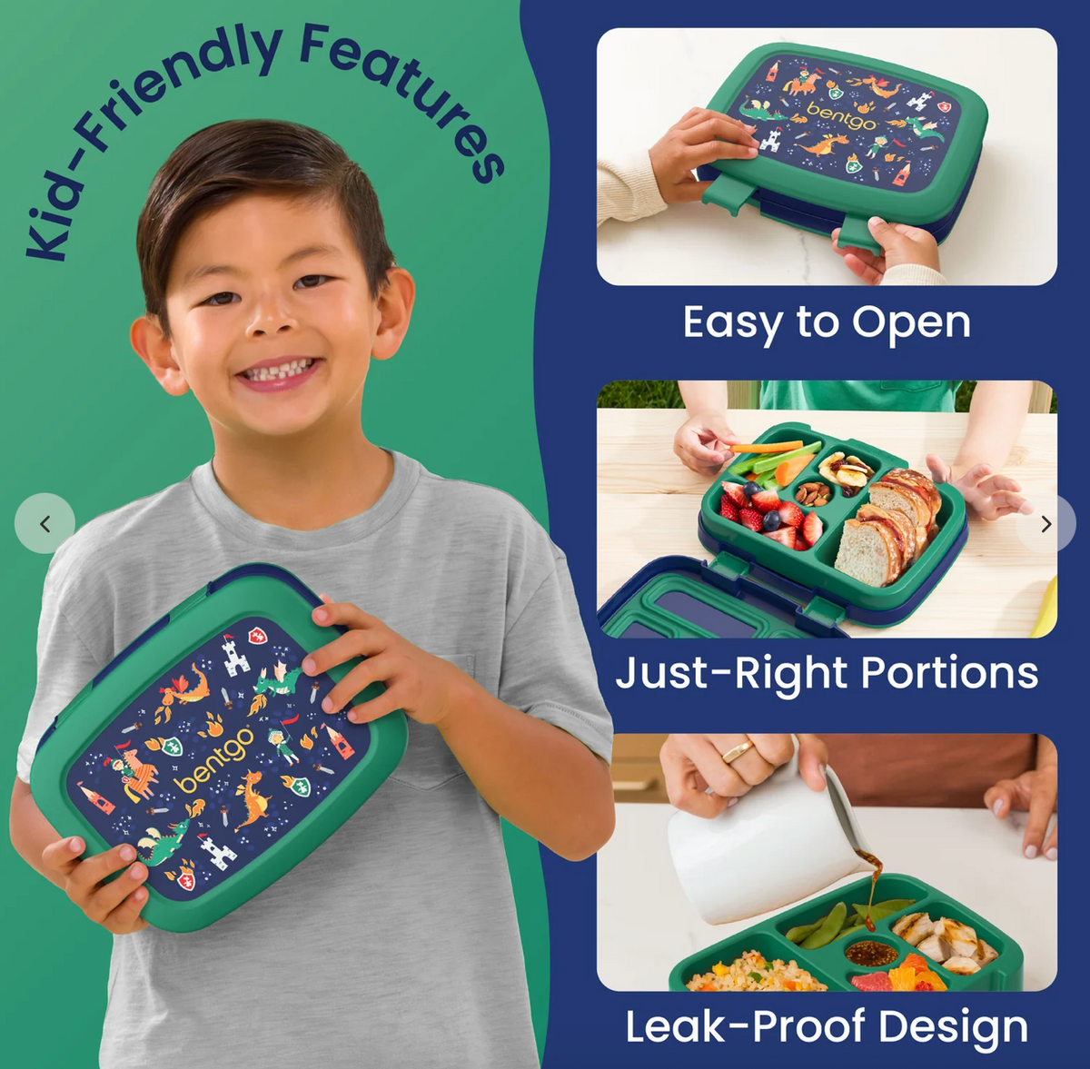 Lunch Box | Lonchera Bentgo | Dragons and Knights 🐉