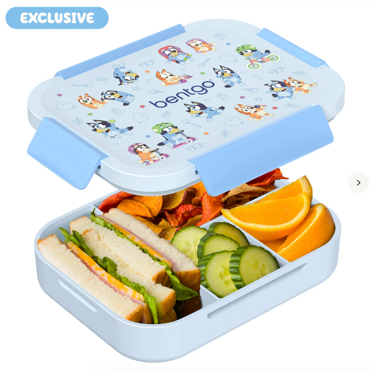 Bentgo + Bluey Kids Snap & Go Lunch Box | Lonchera Bentgo 💙🩵