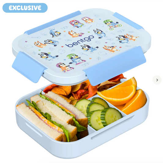 Bentgo + Bluey Kids Snap & Go Lunch Box | Lonchera Bentgo 💙🩵