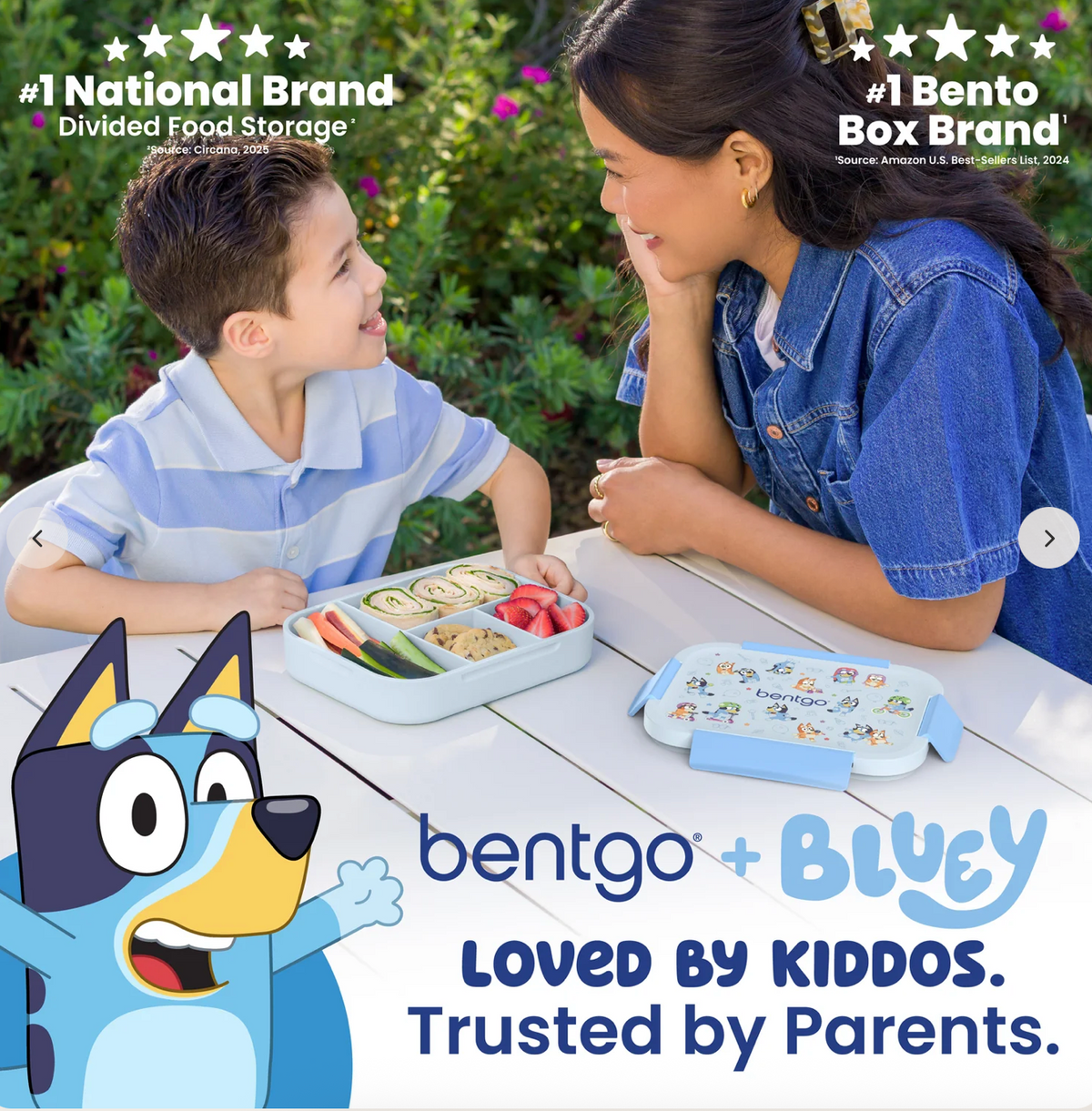 Bentgo + Bluey Kids Snap & Go Lunch Box | Lonchera Bentgo 💙🩵
