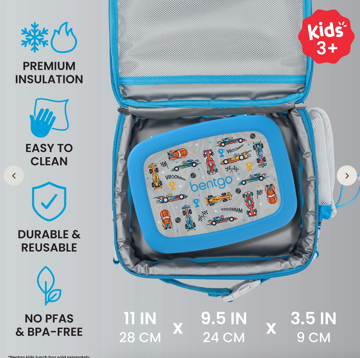Race Cars 🏁 | Bentgo Kids Prints Lunch Bag