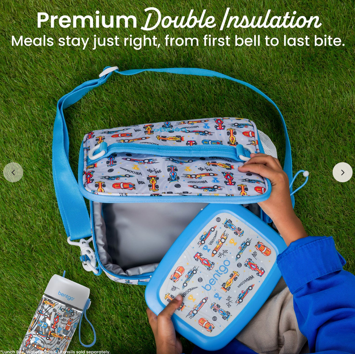Race Cars 🏁 | Bentgo Kids Prints Lunch Bag