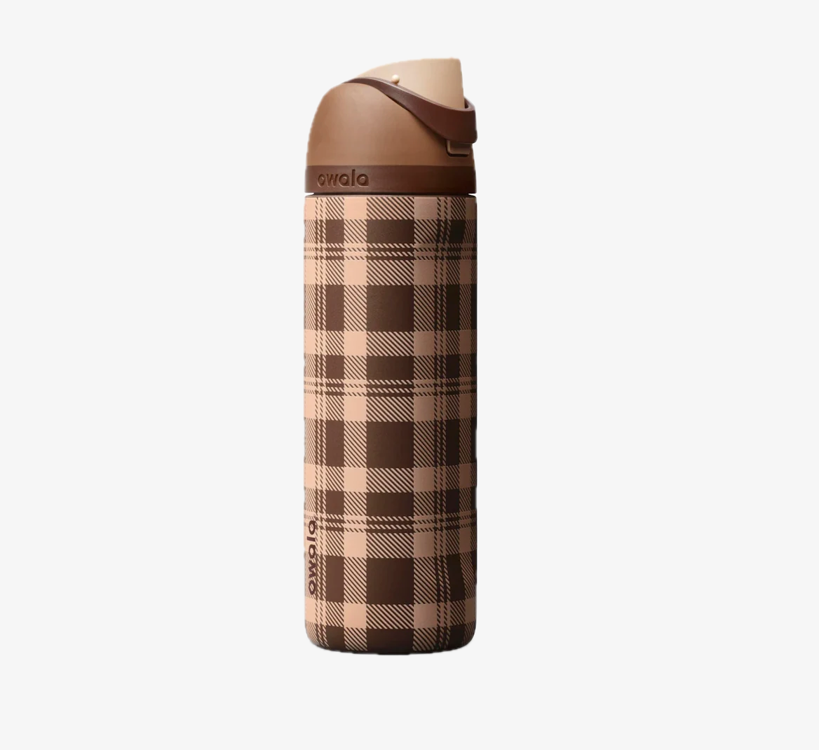 Plaid and Simple 🤎🤍| Owala FreeSip | 24 oz