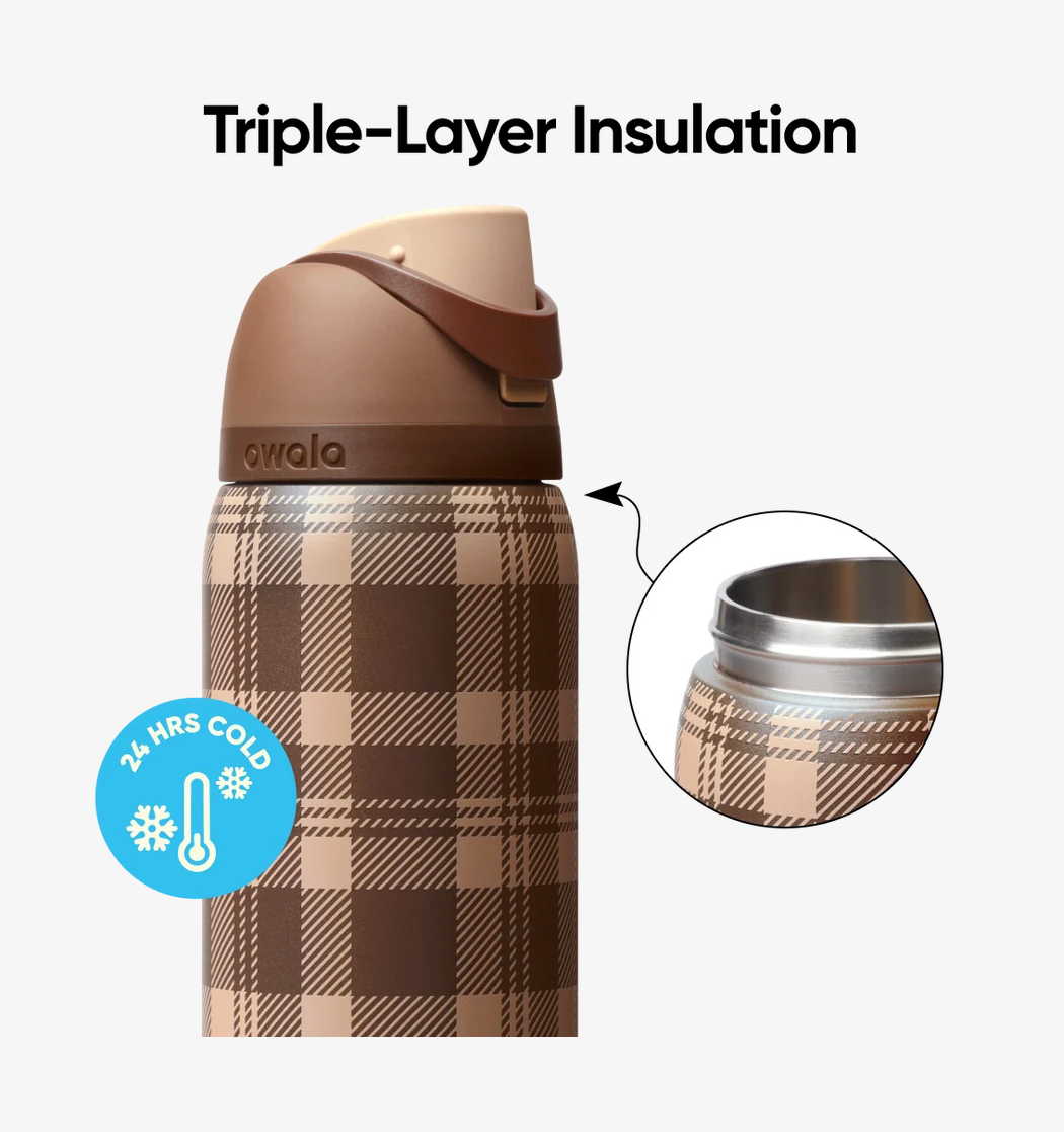 Plaid & Simple | Owala FreeSip 946 ml | 32 oz