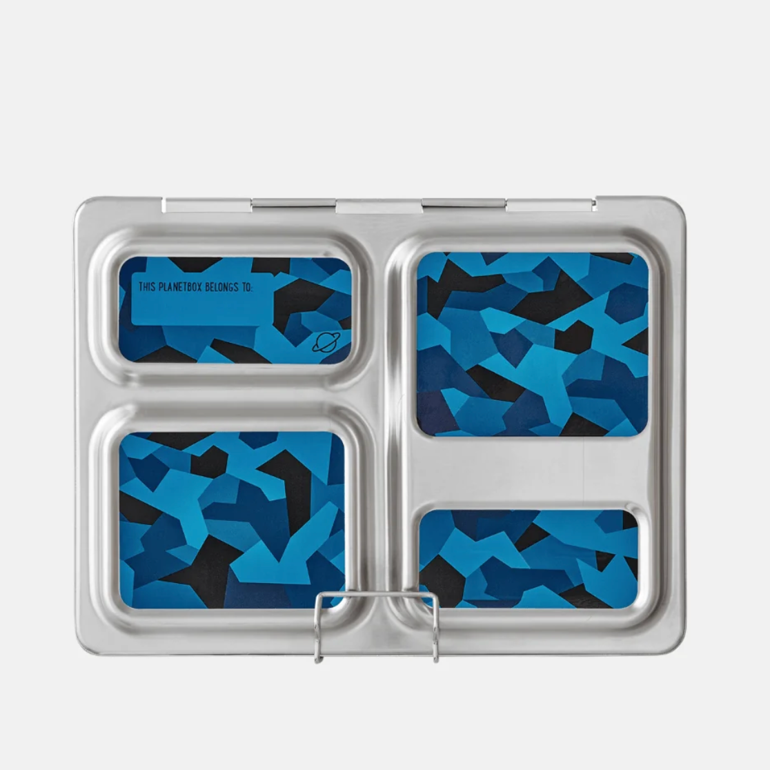 Launch Stainless Steel Lunch Box Set, Blue Matrix 🩵 | Lonchera Planet BOX Acero inoxidable (Copia)