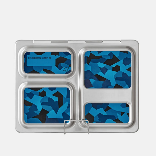 Launch Stainless Steel Lunch Box Set, Blue Matrix 🩵 | Lonchera Planet BOX Acero inoxidable (Copia)