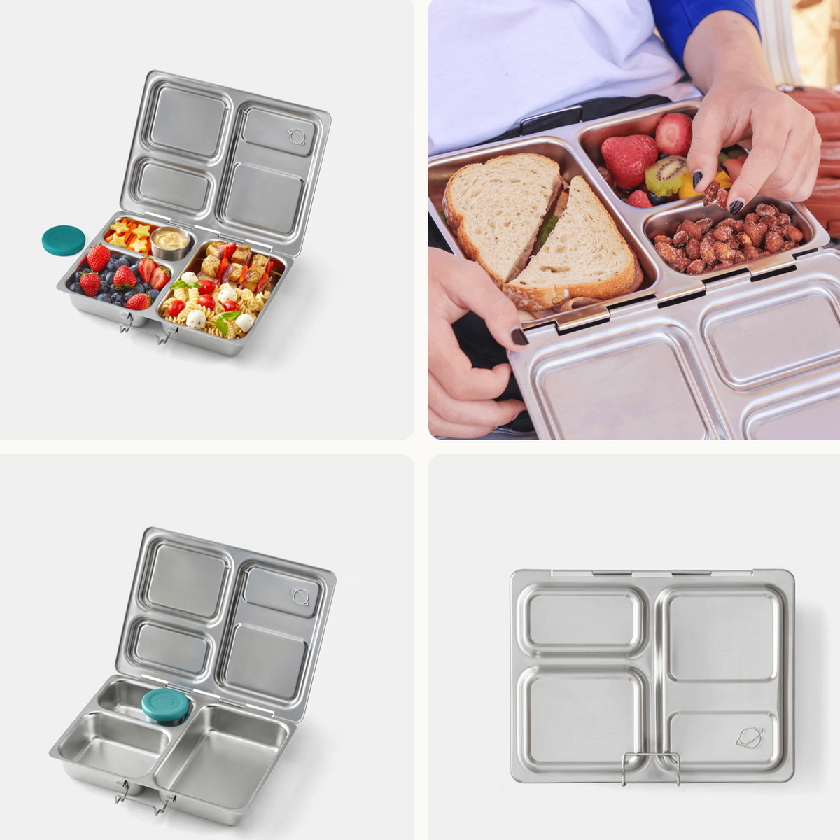 Launch Stainless Steel Lunch Box Set, Blue Matrix 🩵 | Lonchera Planet BOX Acero inoxidable (Copia)
