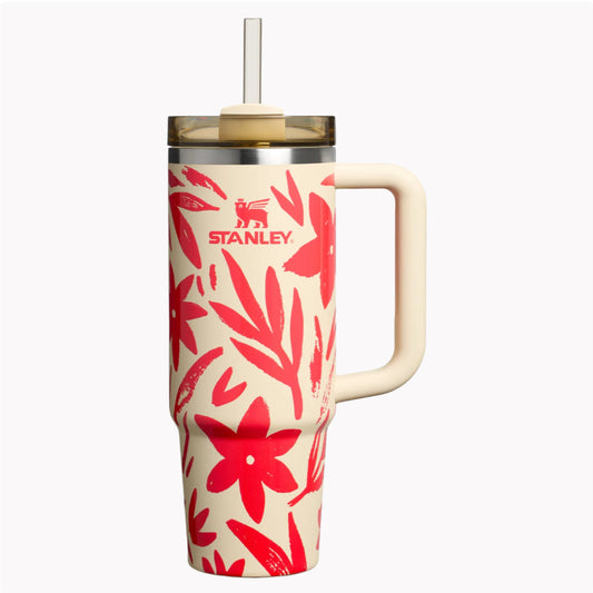 🌹Resort Floral | Stanley Quencher H2.0 Flowstate Tumbler 887 ml | 30 oz