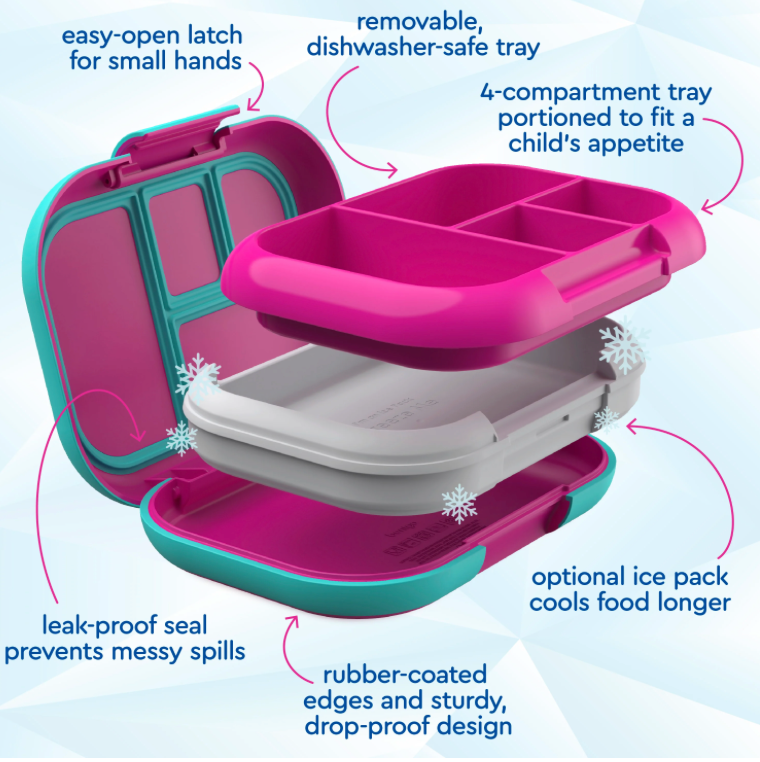 Fuchsia/Teal 💜| Bentgo Chill Kids Lunch Box