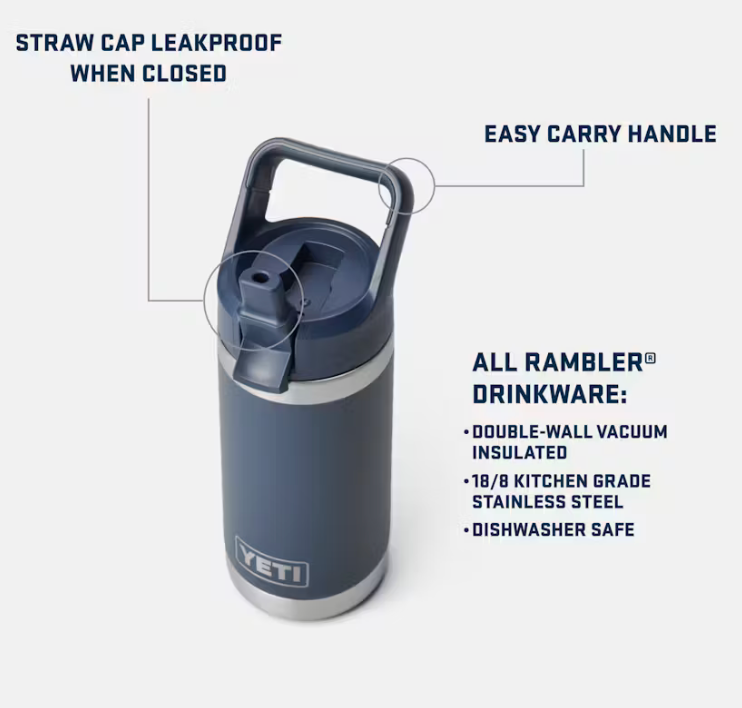 Yeti rambler 12 oz - Kids | Big Sky Blue 🦋