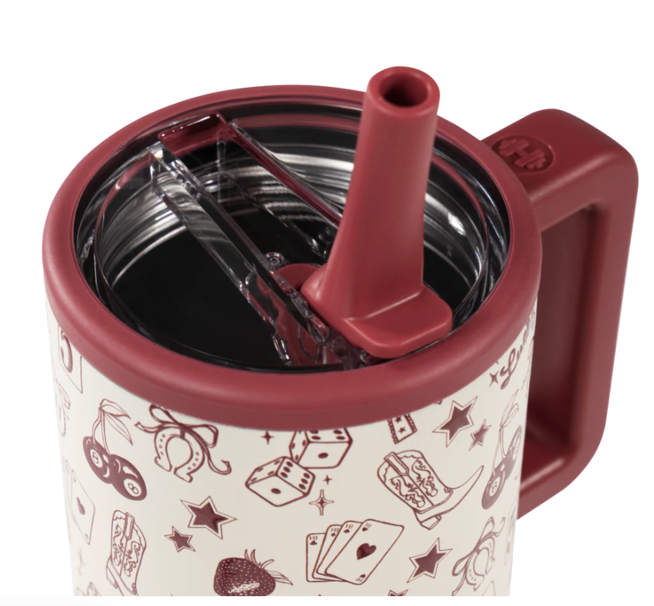 Red Western Charm ♥️🐴|  Hydrojug Traveler 946 ml | 32 oz
