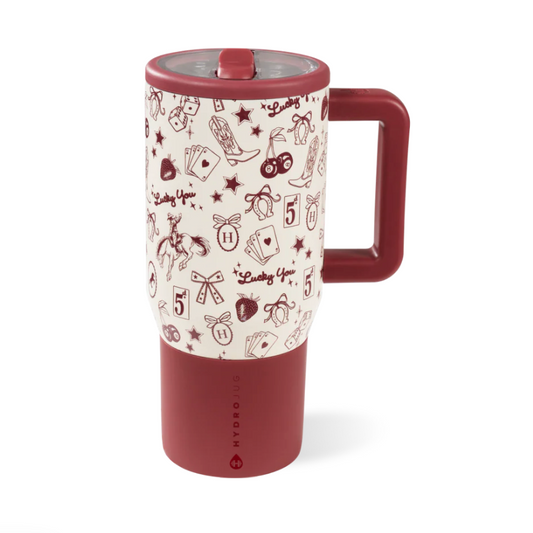 Red Western Charm ♥️🐴| Hydrojug Traveler 591 ml | 20 oz