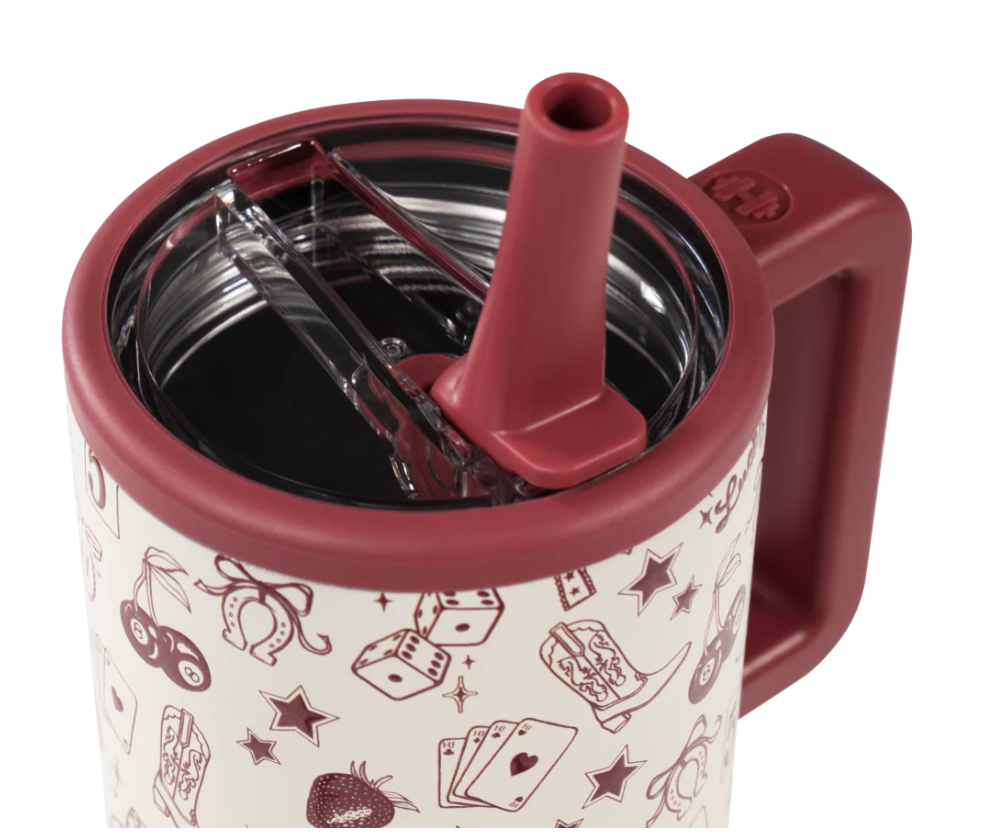 Red Western Charm ♥️🐴| Hydrojug Traveler 591 ml | 20 oz