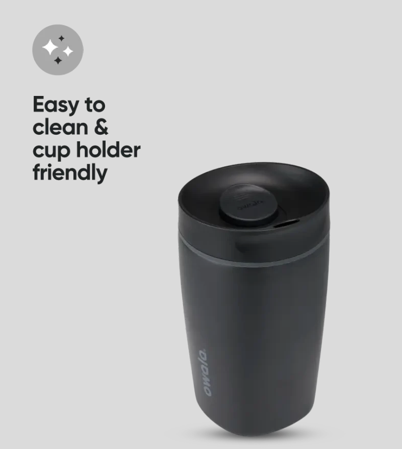 Very, Very Dark 🖤ྀིྀི | Owala SmoothSip Slider 355 ml | 12 oz