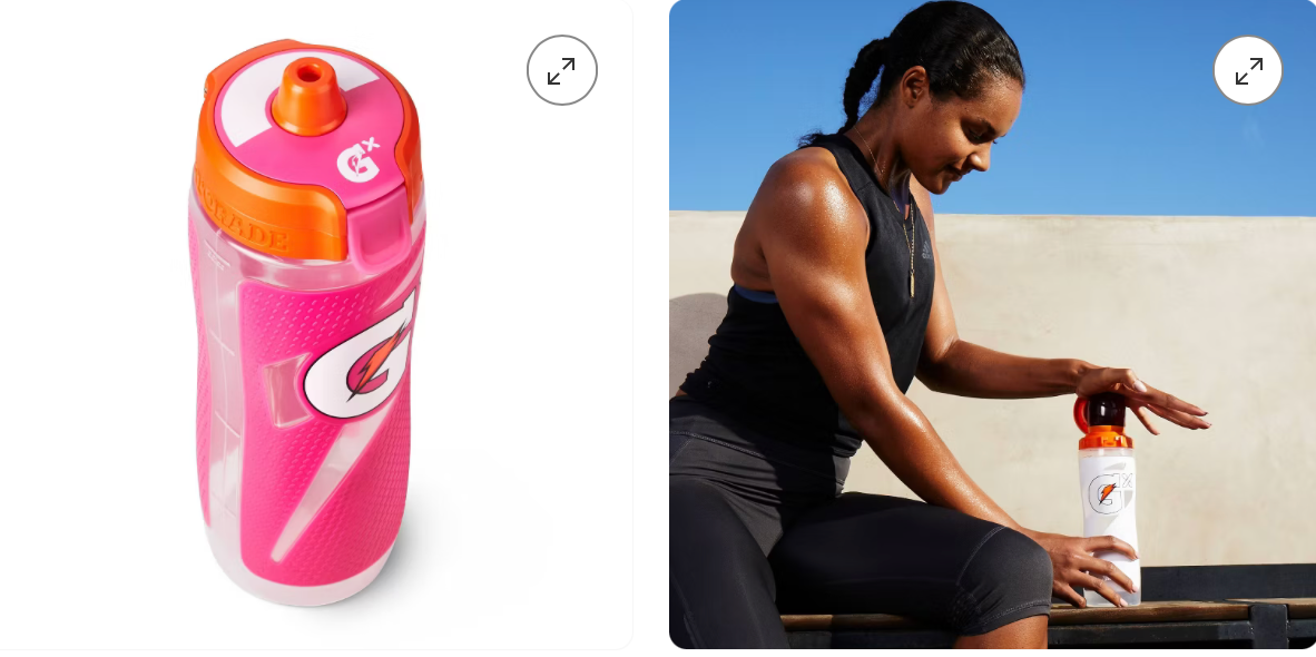 Pink 🌺| Gatorade GX Botella de Plástico 887 ml |30oz