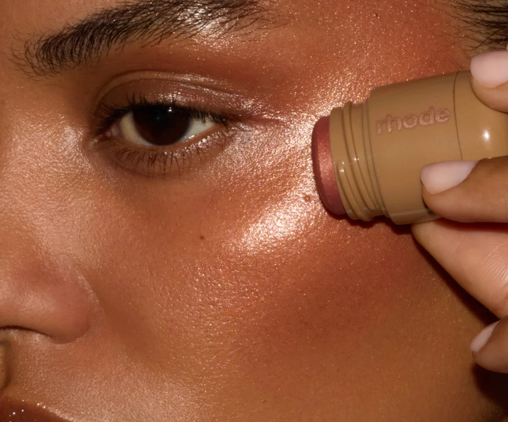 Rhode | Pocket pearl, the mini shimmery flush 🍑 | Monet Shimmery Apricot